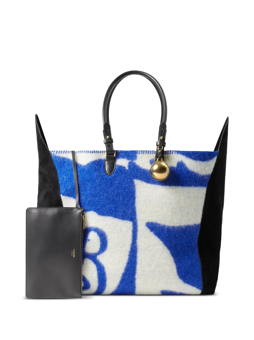 Burberry Large Shield Tote Bag | Blue | FARFETCH AO