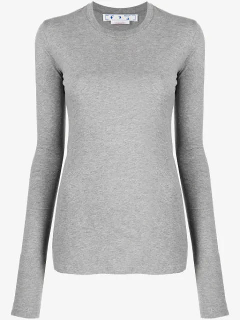 Off-White Diag-print long-sleeve T-shirt
