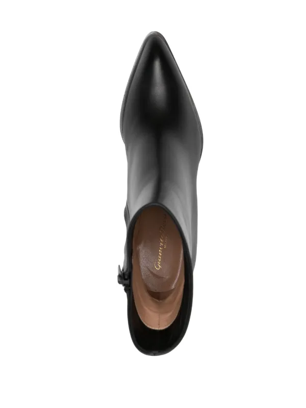 ショートブーツ・ブーティ Gianvito Rossi FW25 Ankle boots (G73065 70RICTEXAS) Gianvito Rossi Wednesday Leather Ankle Boots | Black | FARFETCH