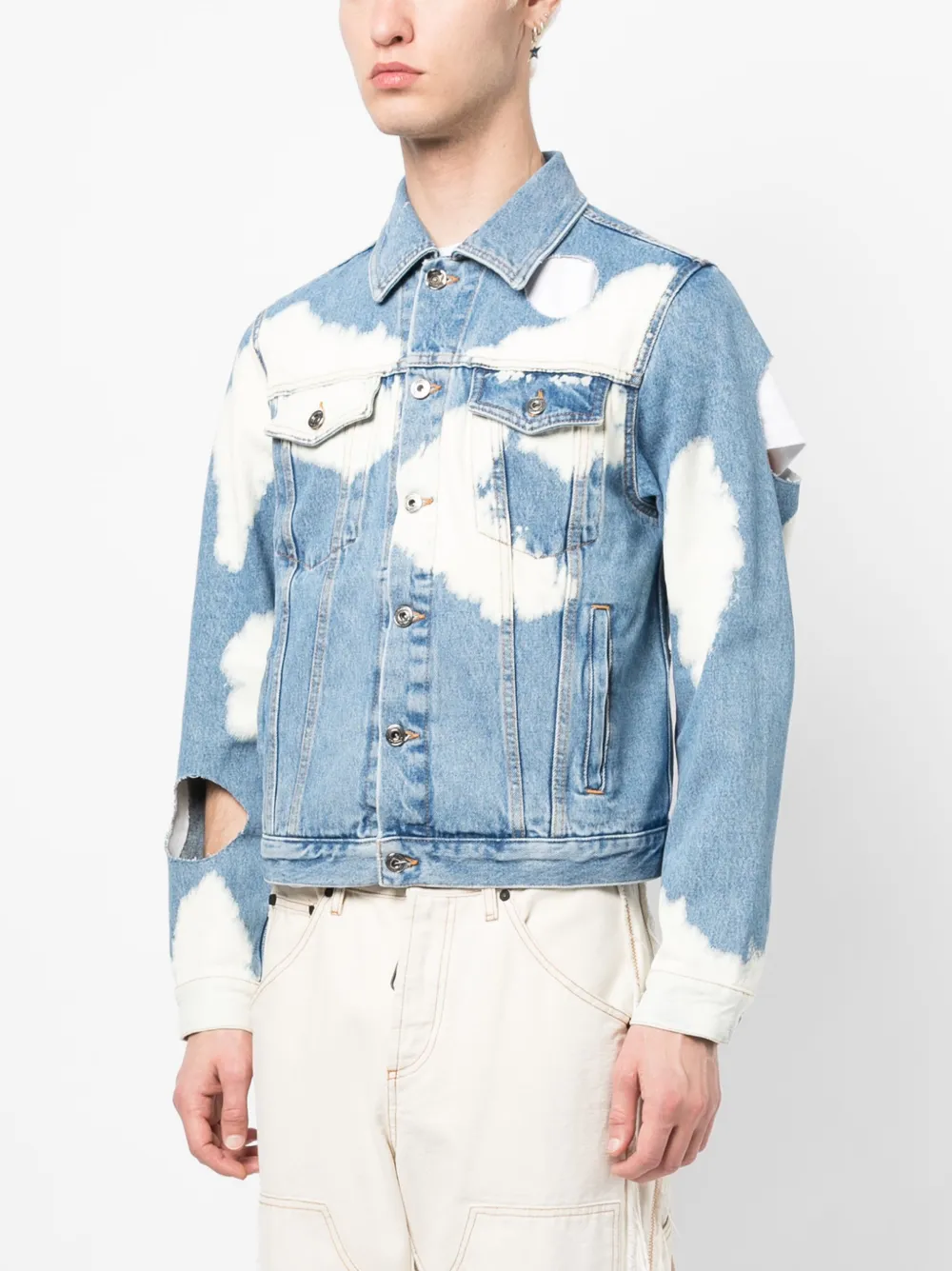 Off-White ブリーチ デニムジャケット - Farfetch