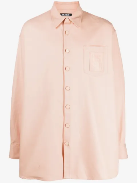 Raf Simons camisa con parche del logo
