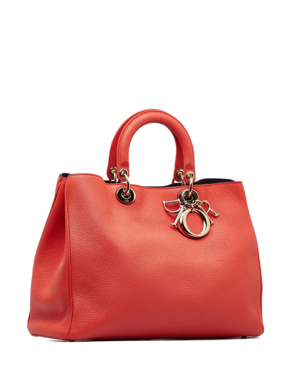 Christian Dior - 2013 pre-owned large Diorissimo tote bag - women - Calf Leather - One Size - Red 2