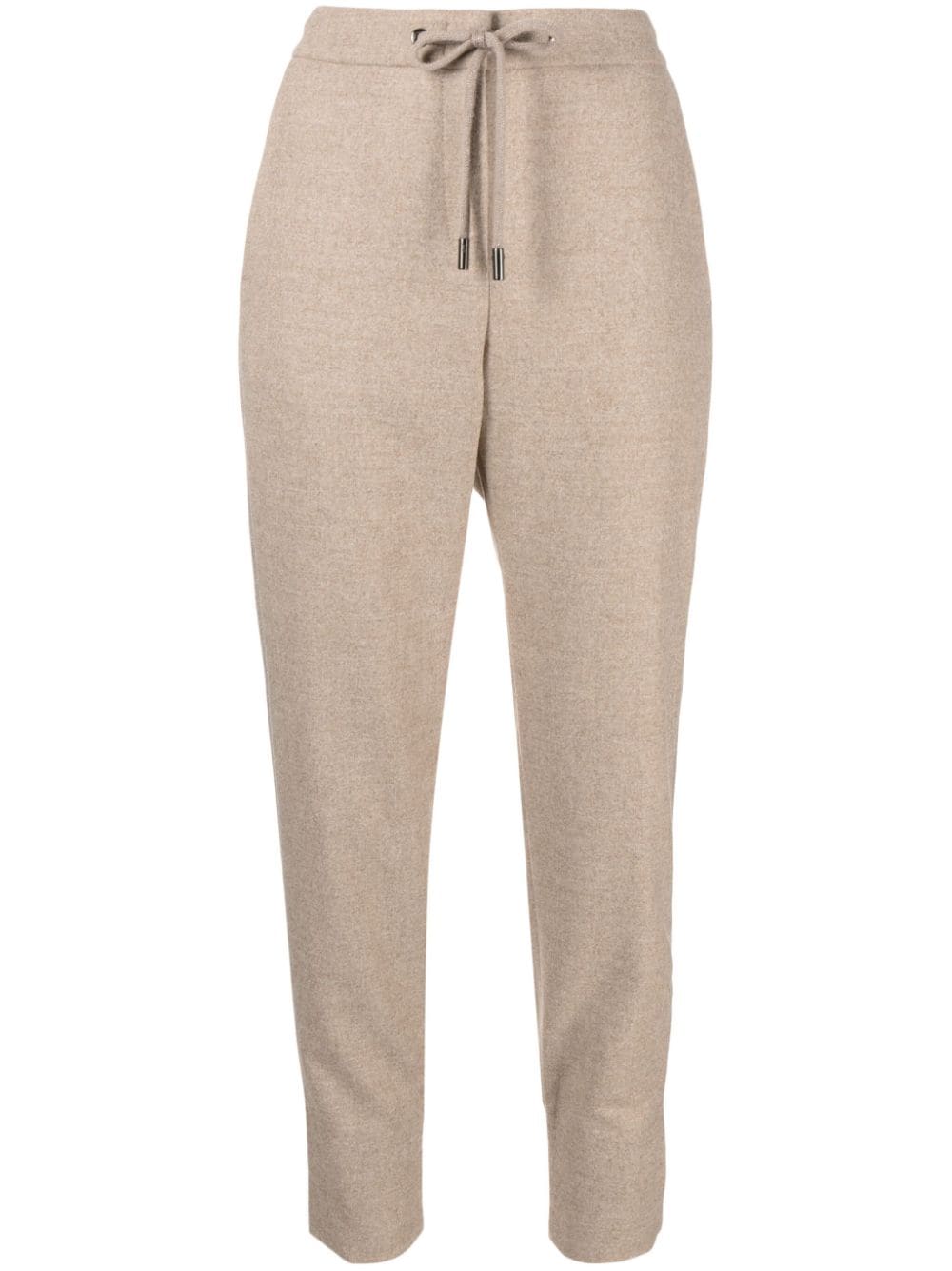 Shop Peserico High-waist Track Trousers In Neutrals