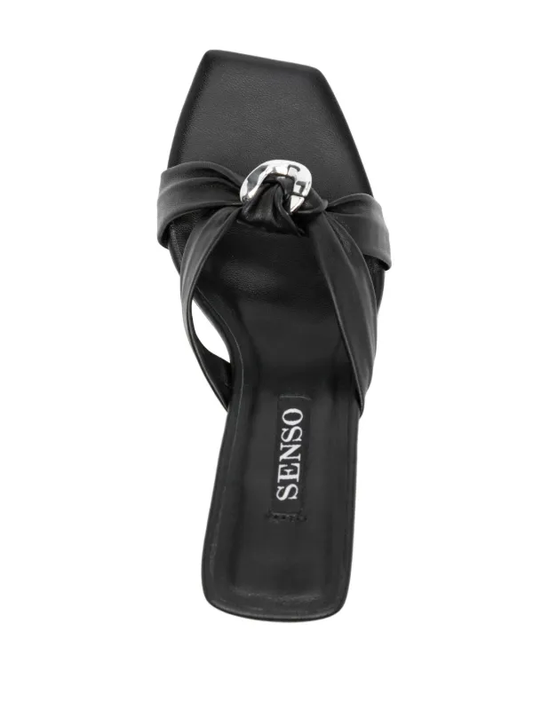 Senso Umbra 90mm knot detail Mules Black FARFETCH CA