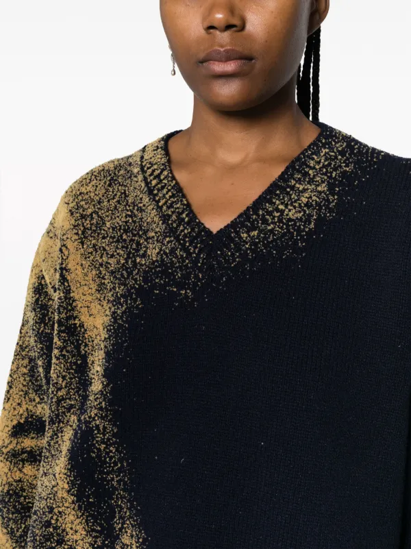 Gold v deals neck jumper