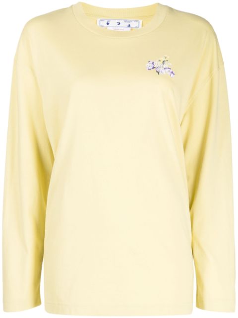 Off-White Flower Arrow organic-cotton sweatshirt Women