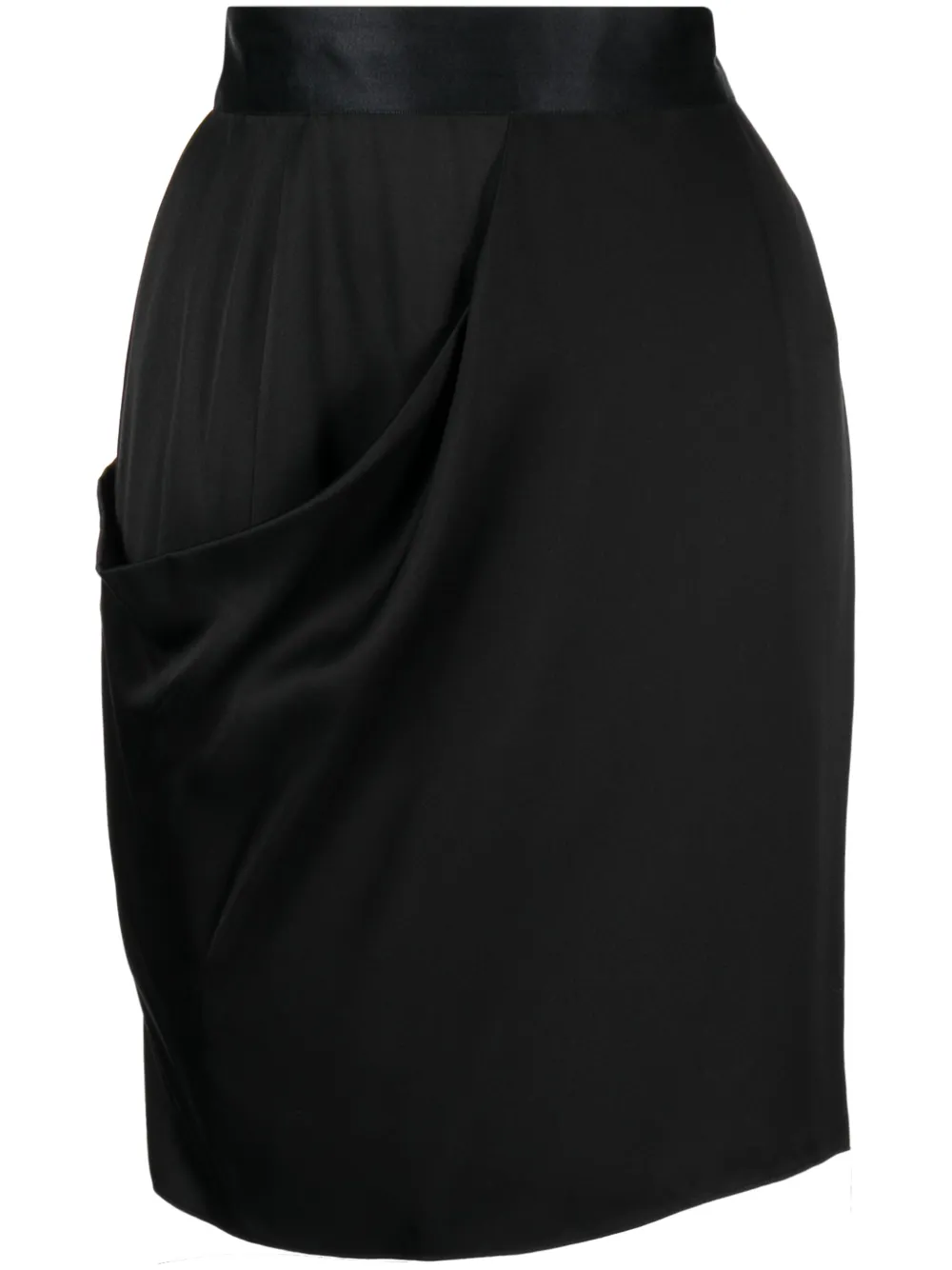 CHANEL Pre-Owned 2009 draped silk miniskirt