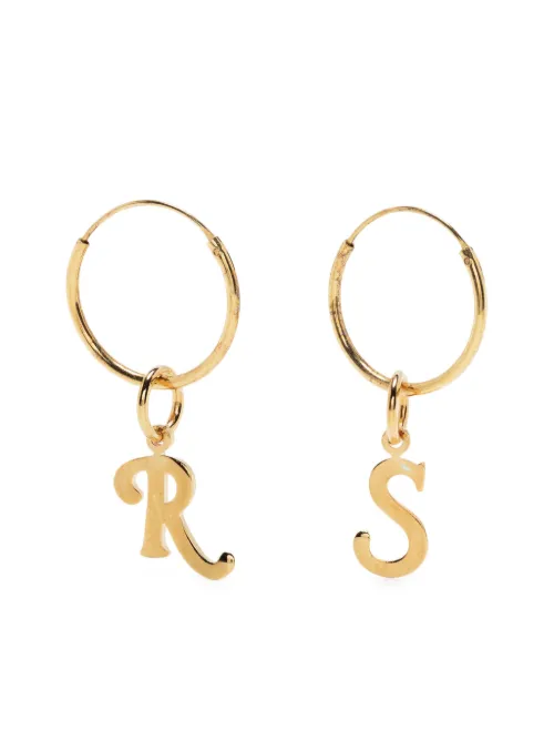 Raf Simons anneaux à logo - Or - Raf Simons - Modalova