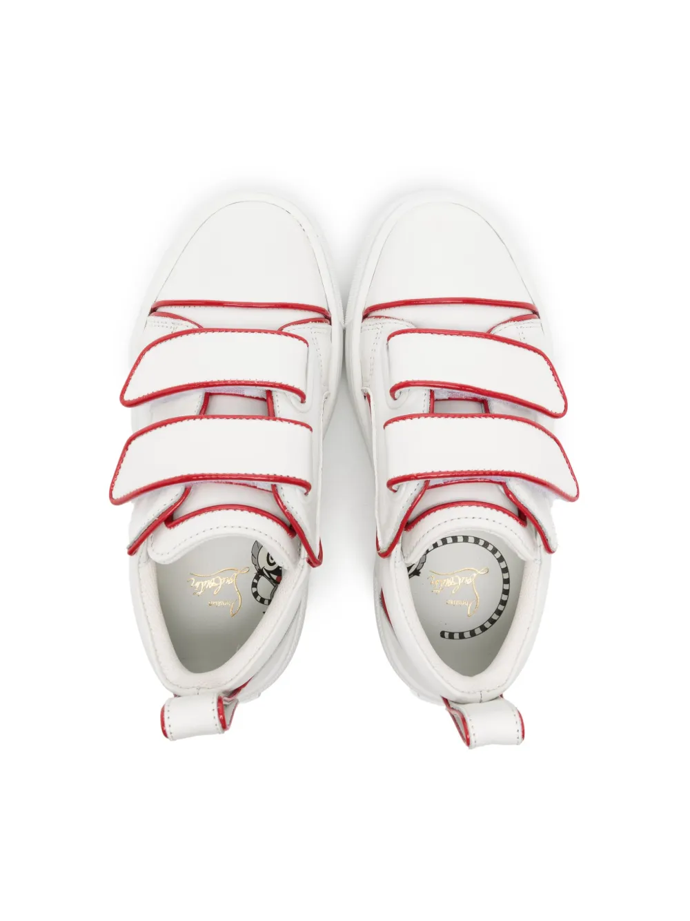 Christian Louboutin Kids Toyototoy leather sneakers White