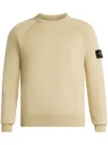 Stone Island Compass logo-patch jersey sweatshirt - Neutrals
