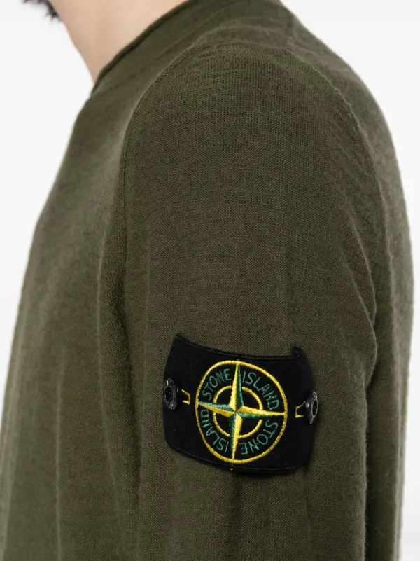 Stone island hot sale jumper badge