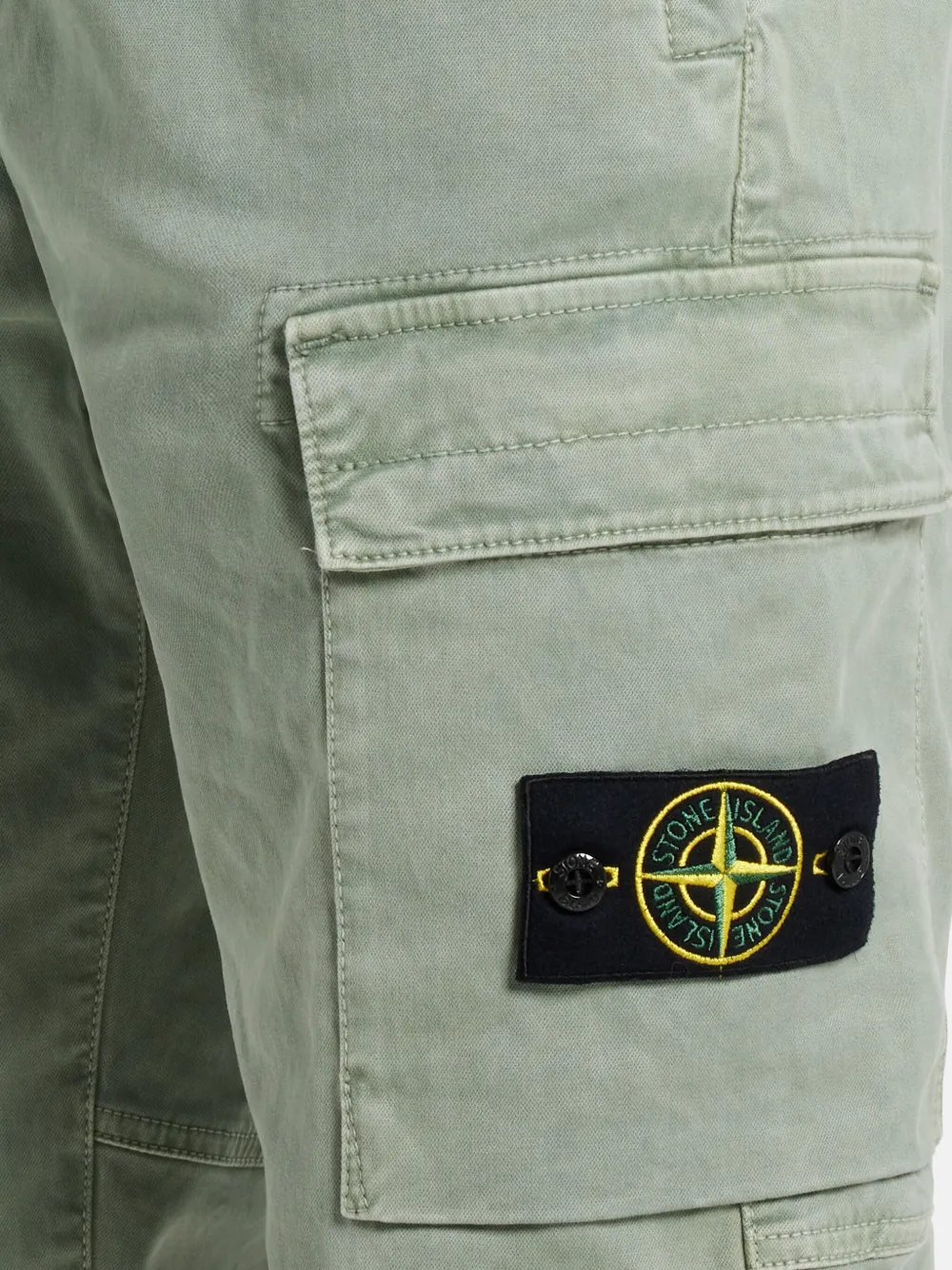 Stone Island Broek met Compass-logopatch Groen