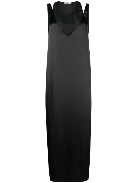 Gauchère layered silk midi dress