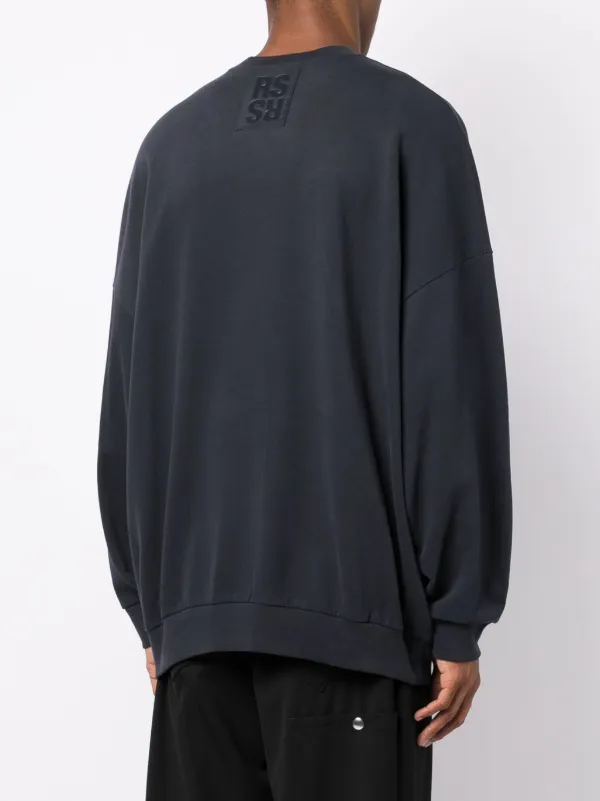 RAF SIMONS スウェットシャツ Raf Simons ロゴ スウェットシャツ | ブルー | FARFETCH JP