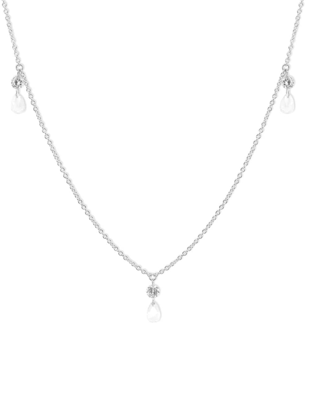 The Alkemistry 18kt White Gold Aria Diamond Necklace In 银色