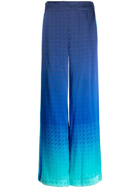 Casablanca Morning City View silk trousers