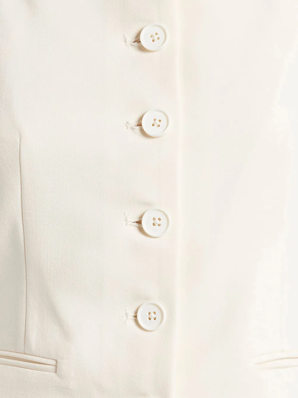 STAUD Top met knopen Beige