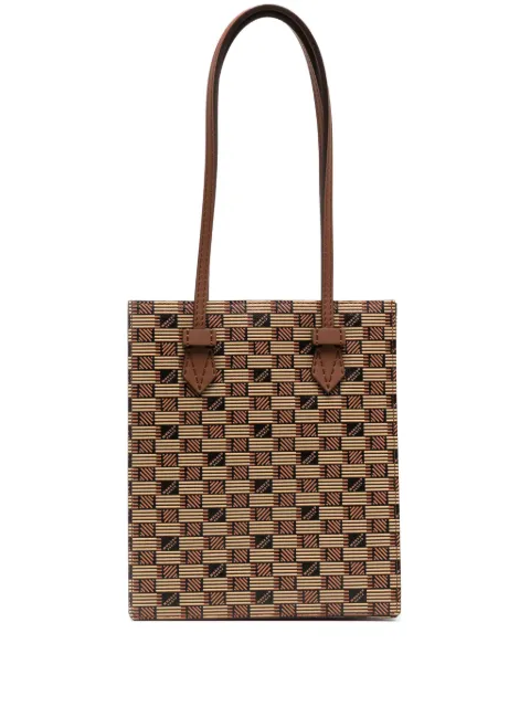 Moreau monogram-print leather tote 