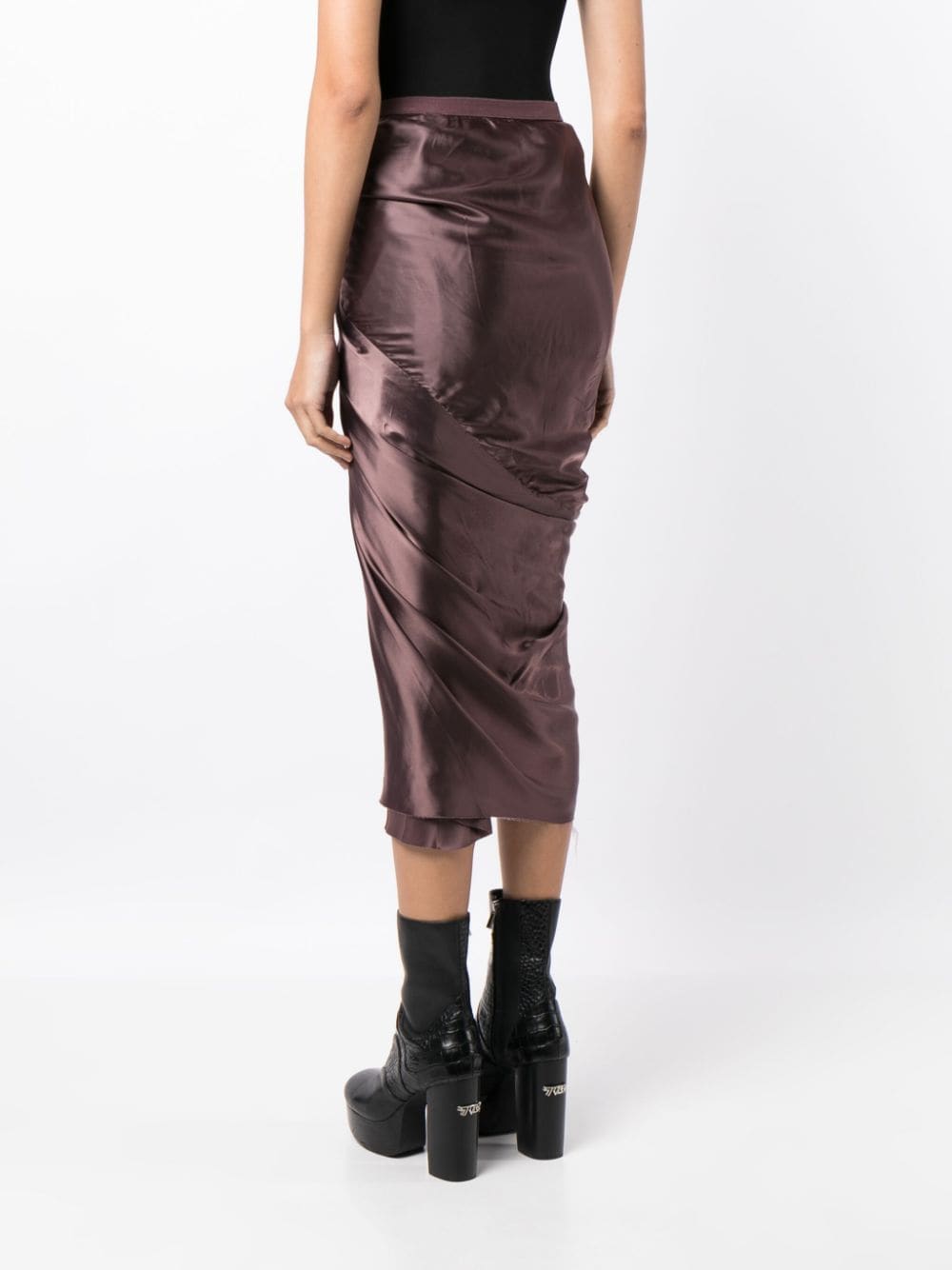 Shop Rick Owens Gonna Wrap-design Skirt In Violett