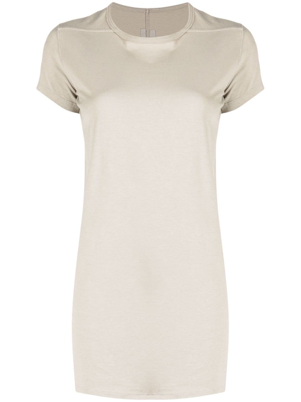Shop Rick Owens Round-neck Cotton T-shirt In Grey