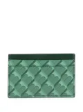 TAMMY & BENJAMIN geometric-pattern leather card holder - Green