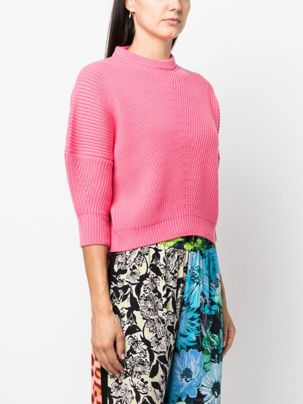 Shop Sa Su Phi Ribbed Cashmere Jumper In Pink