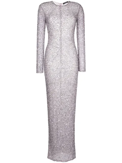 Retrofete Heidi sequin long-sleeve dress