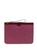 TAMMY & BENJAMIN XL monogram leather pouch - Red