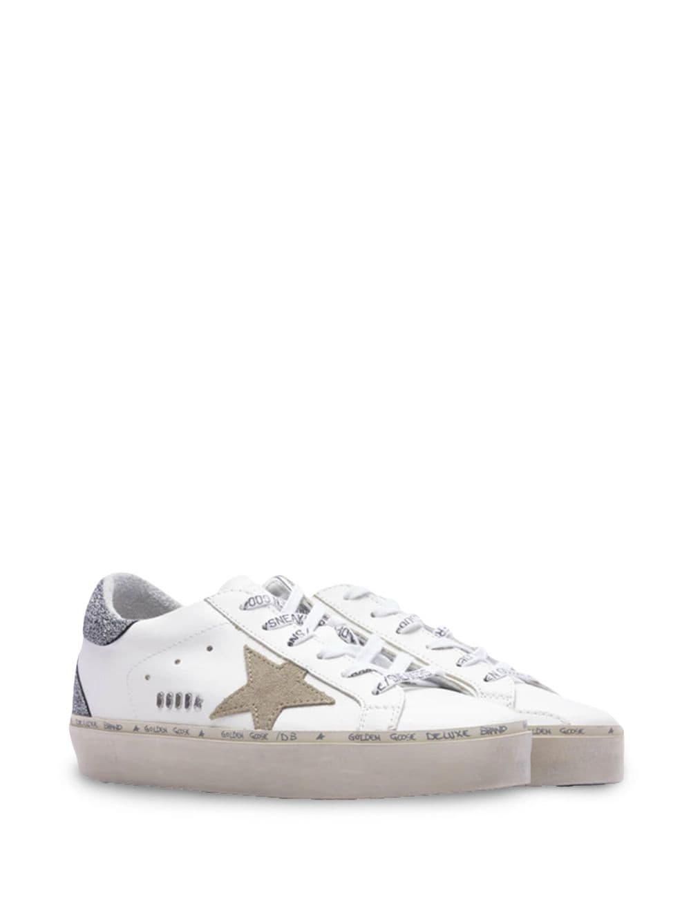 Golden Goose Hi Star leather sneakers - Wit