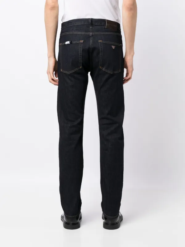 Emporio Armani low rise slim cut Jeans Farfetch