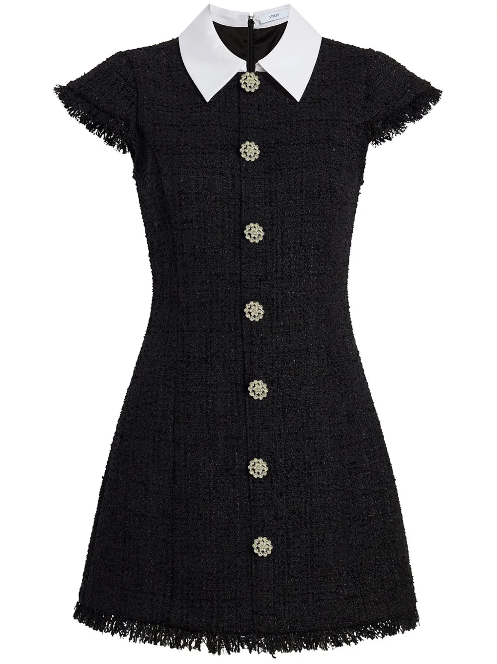 LIKELY RIELLO TWEED MINIDRESS