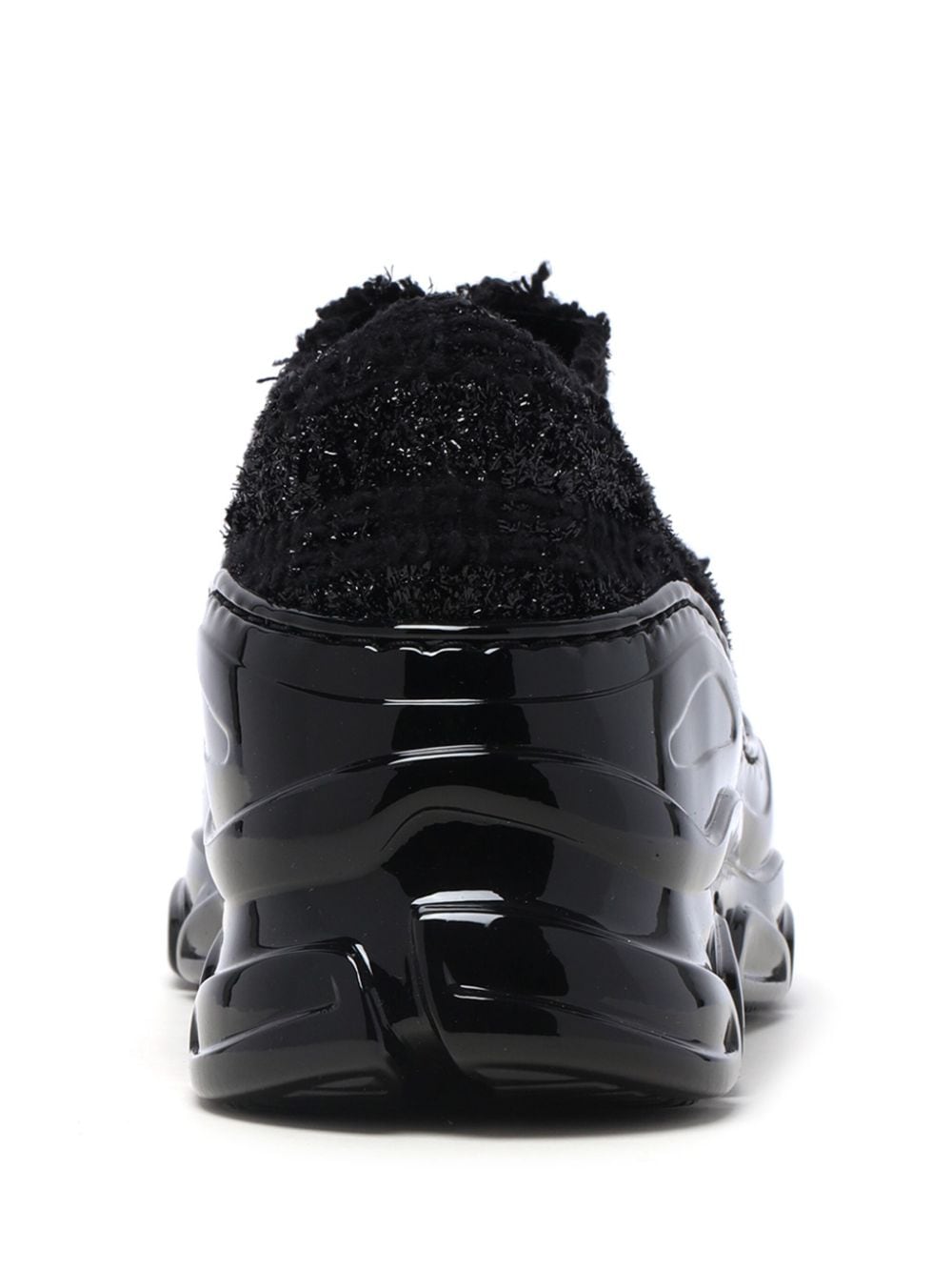 Simone Rocha tweed low-top sneakers Black