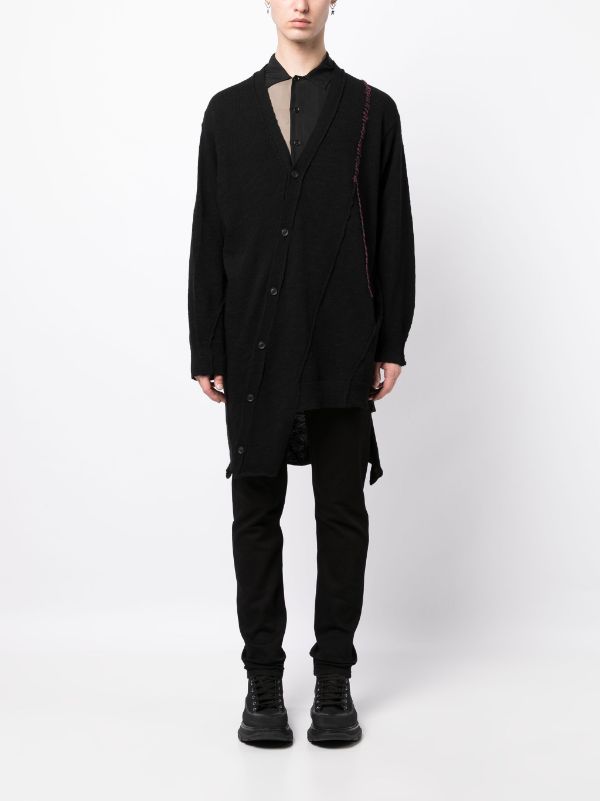 Yohji Yamamoto コントラストステッチ カーディガン - Farfetch