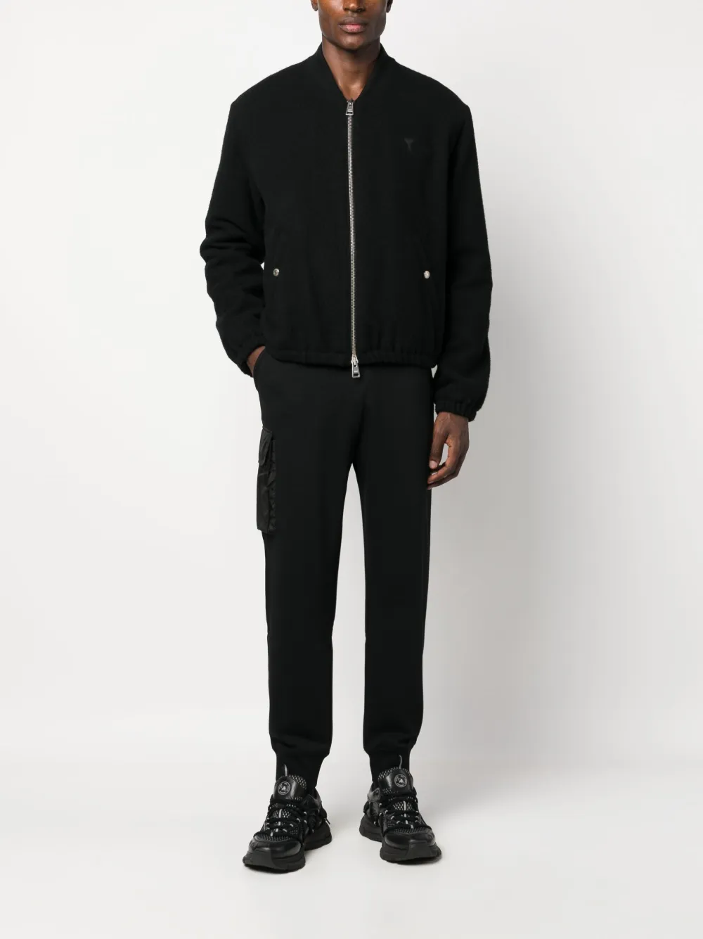 Canada Goose logo-embroidered cotton track pants - Zwart