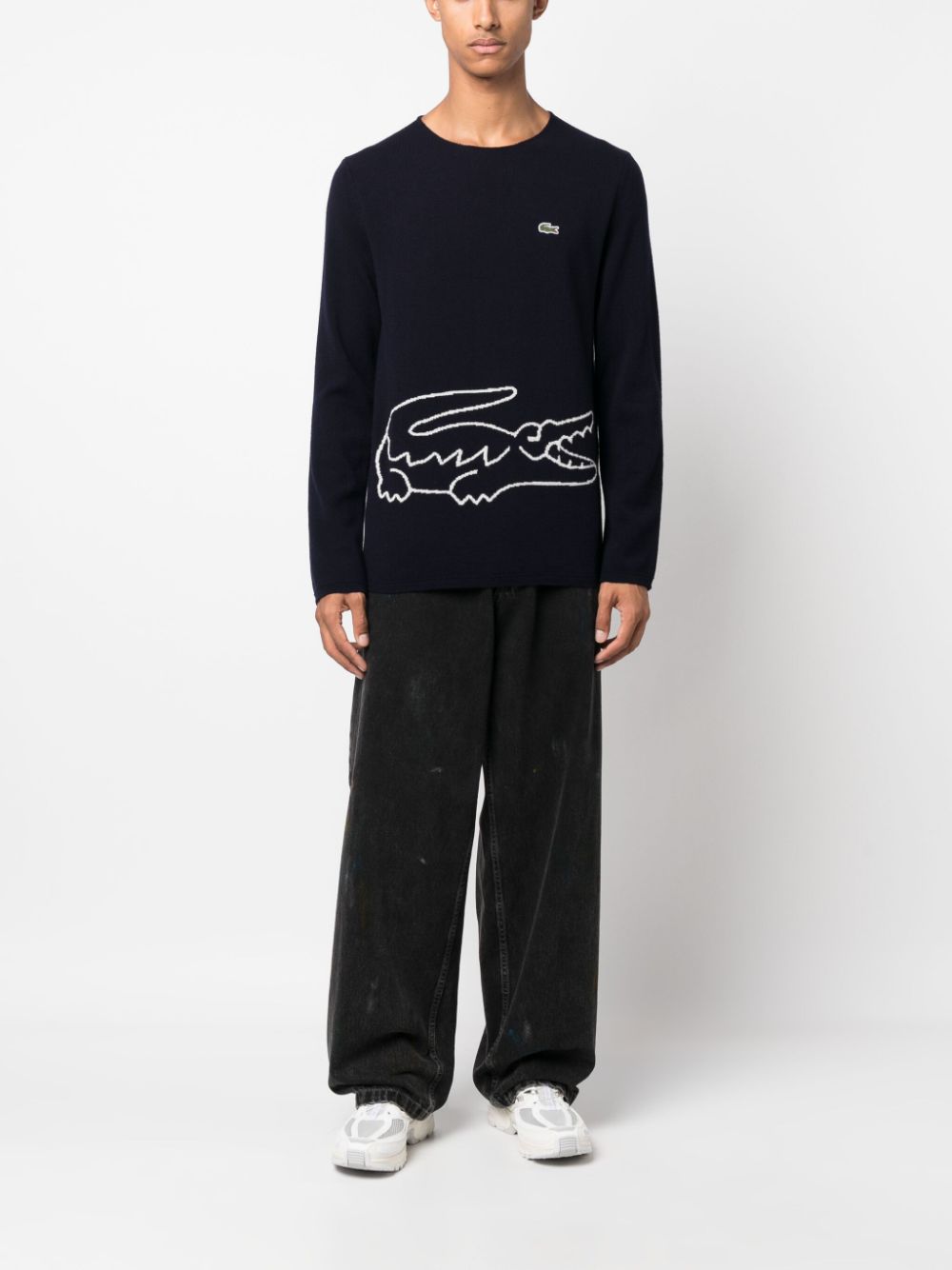 Comme Des Garçons Shirt x Lacoste wool jumper - Blauw