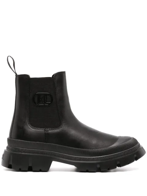 Karl Lagerfeld leather ankle boots