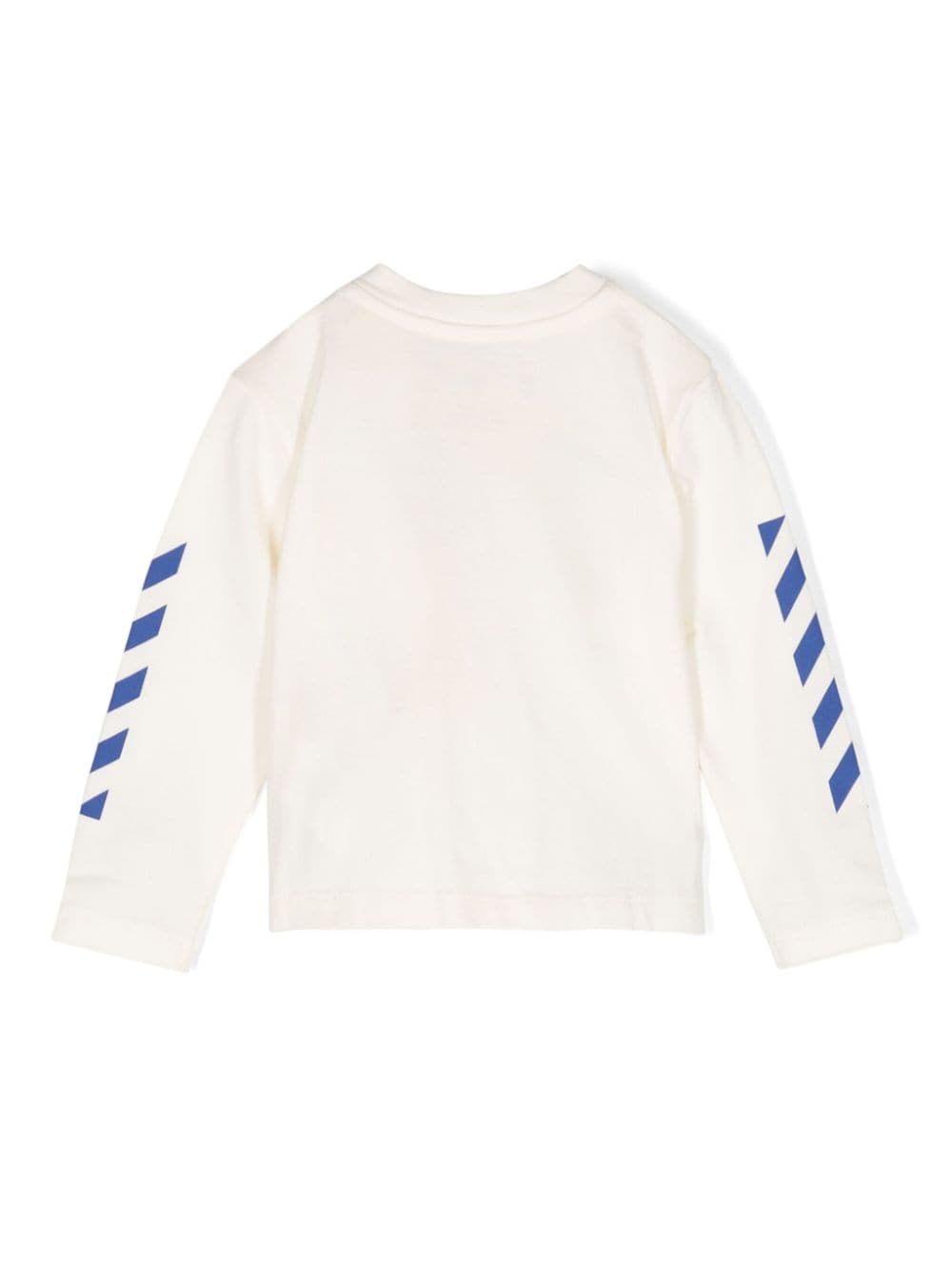 Shop Off-white Logo-print Cotton T-shirt In Bianco