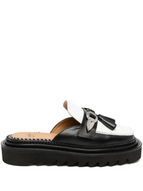 Toga tassel-detail loafer-style leather mules