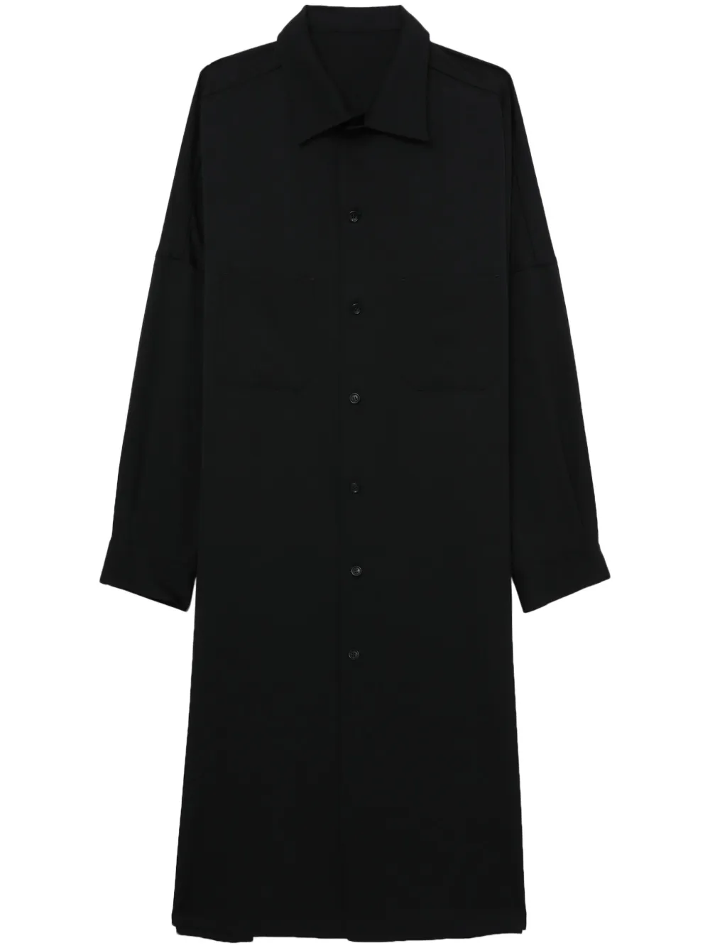 Yohji Yamamoto Wollen tuniek Zwart