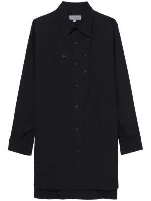 Yohji Yamamoto ボタン シャツ | ブラック | FARFETCH JP