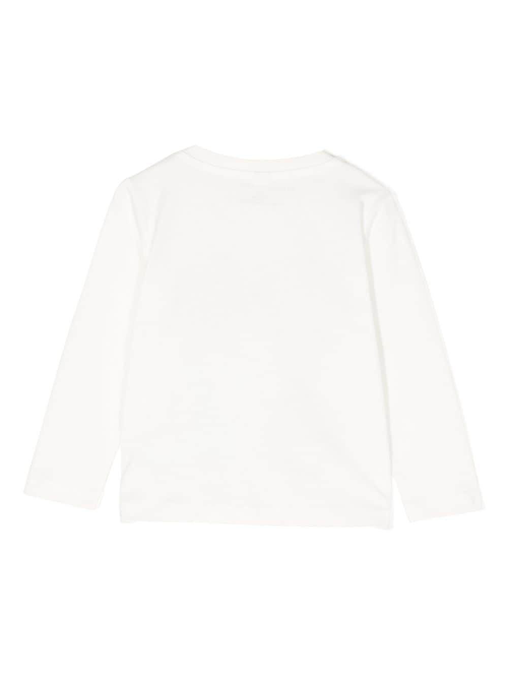 Shop Stella Mccartney Cartoon-print Cotton T-shirt In White