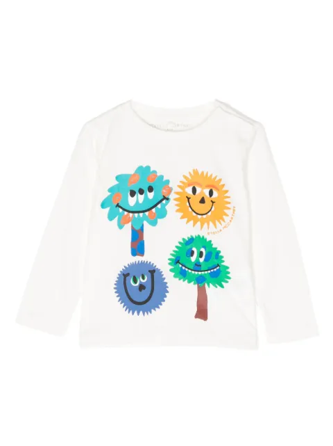 Stella McCartney Kids playera con caricatura estampada