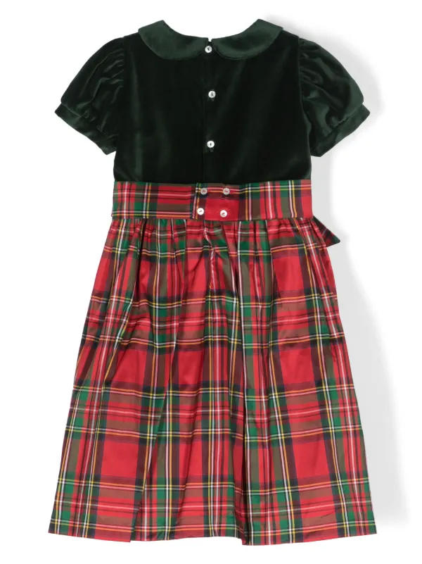 Mariella Ferrari tartan-check A-line Dress | Green | FARFETCH
