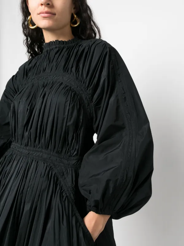 Jil Sander ロングスリーブ ミニドレス | ブラック | FARFETCH JP