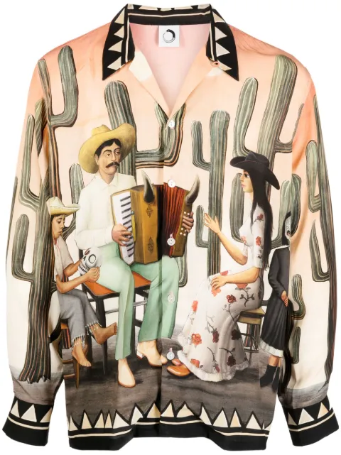Endless Joy Acordeonero lomg-sleeve silk shirt