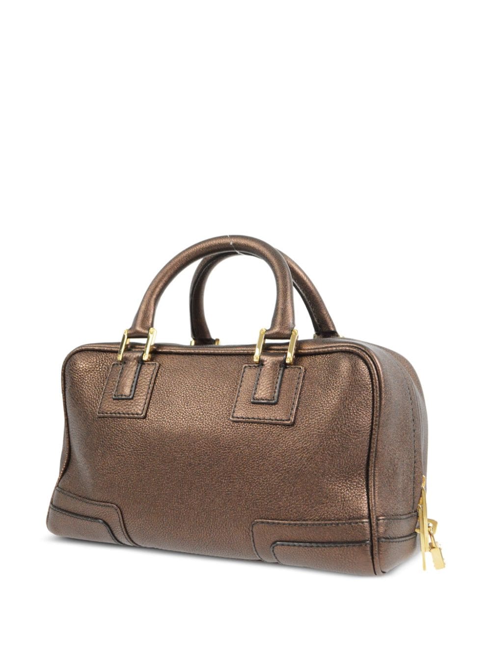 Pre-owned Loewe 2000s Amazona 28 Handbag In Brown