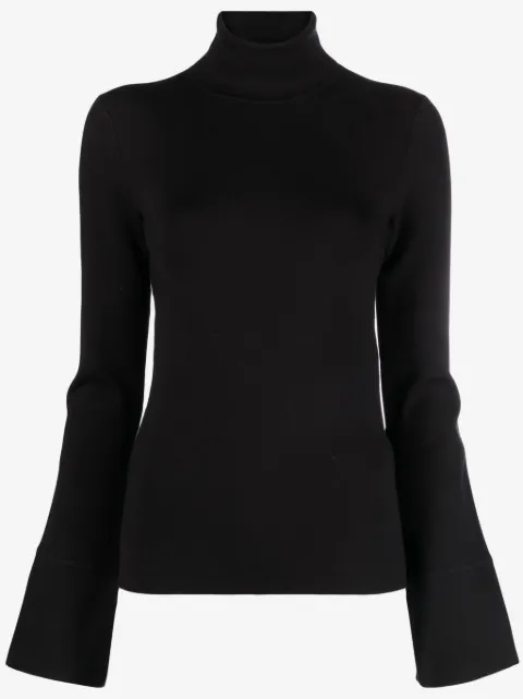 JOSEPH roll-neck silk-blend top