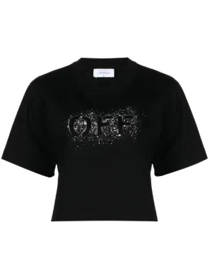 Off-White オフホワイト アローモチーフ Tシャツ | ブラック | FARFETCH JP