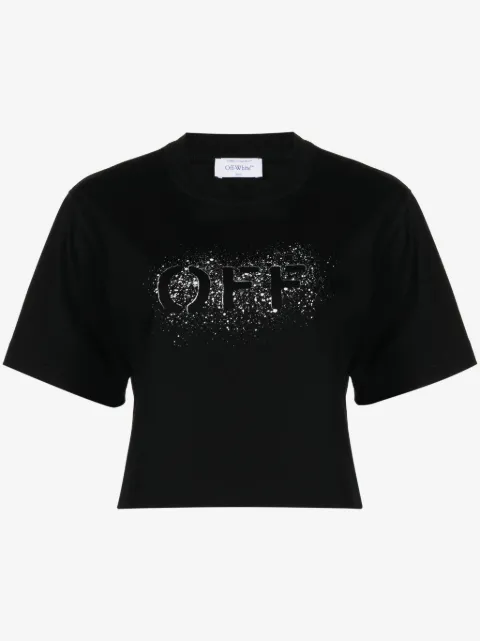 Off-White logo-print cotton T-shirt