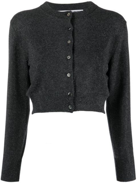 Alexander Wang high-shine cropped cardigan Women